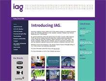 Tablet Screenshot of iag.co.nz